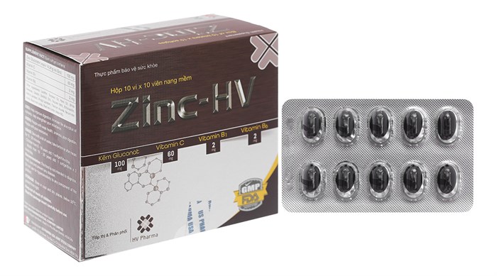 Viên uống bổ sung Zinc - HV hộp 10 vỉ x 10 viên