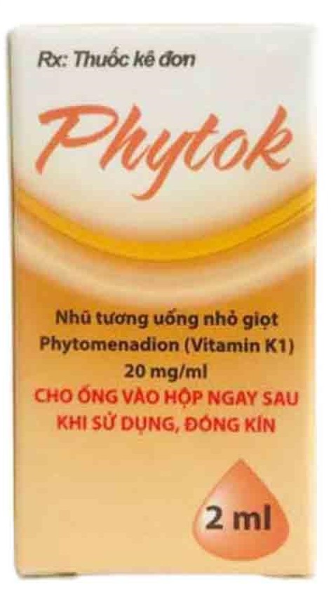 Nhũ tương uống nhỏ giọt Phytok 2ml hộp 1 ống 2ml