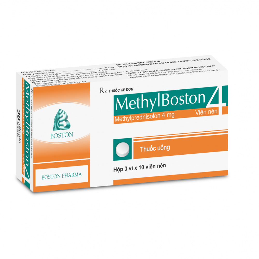 Thuốc tác động lên hệ miễn dịch MethylBoston 4 hộp 3 vỉ x 10 viên