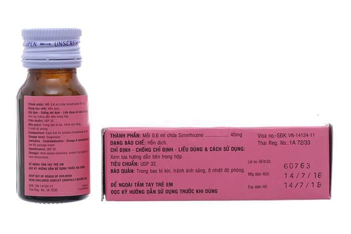 Siro giảm chứng đầy hơi cho trẻ Air - X hộp 1 chai 15ml-2