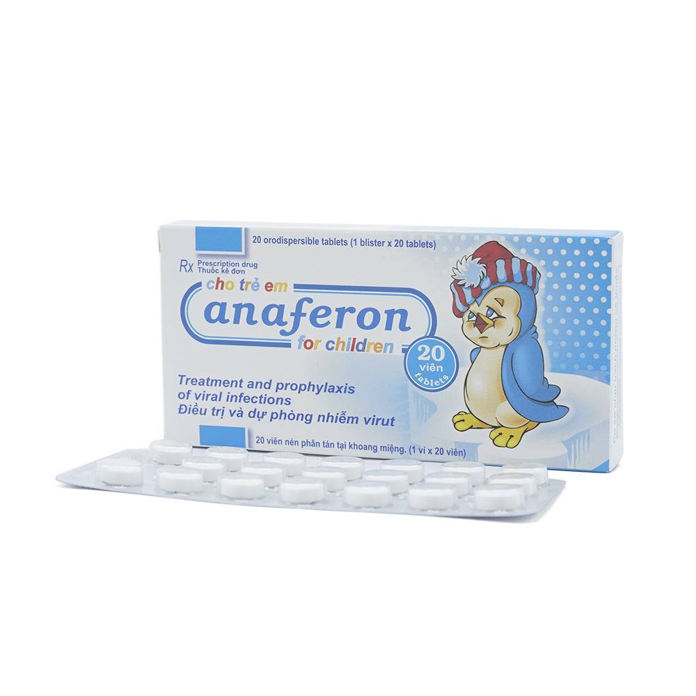 Thuốc kháng virus Anaferon For Children 3G hộp 20 viên