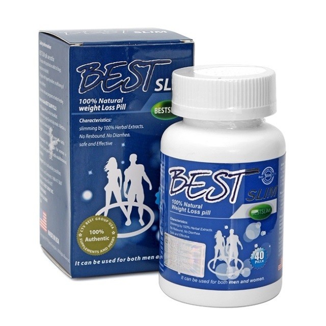Viên uống giảm cân Best Slim (Mega Sun) hộp 1 lọ 40 viên