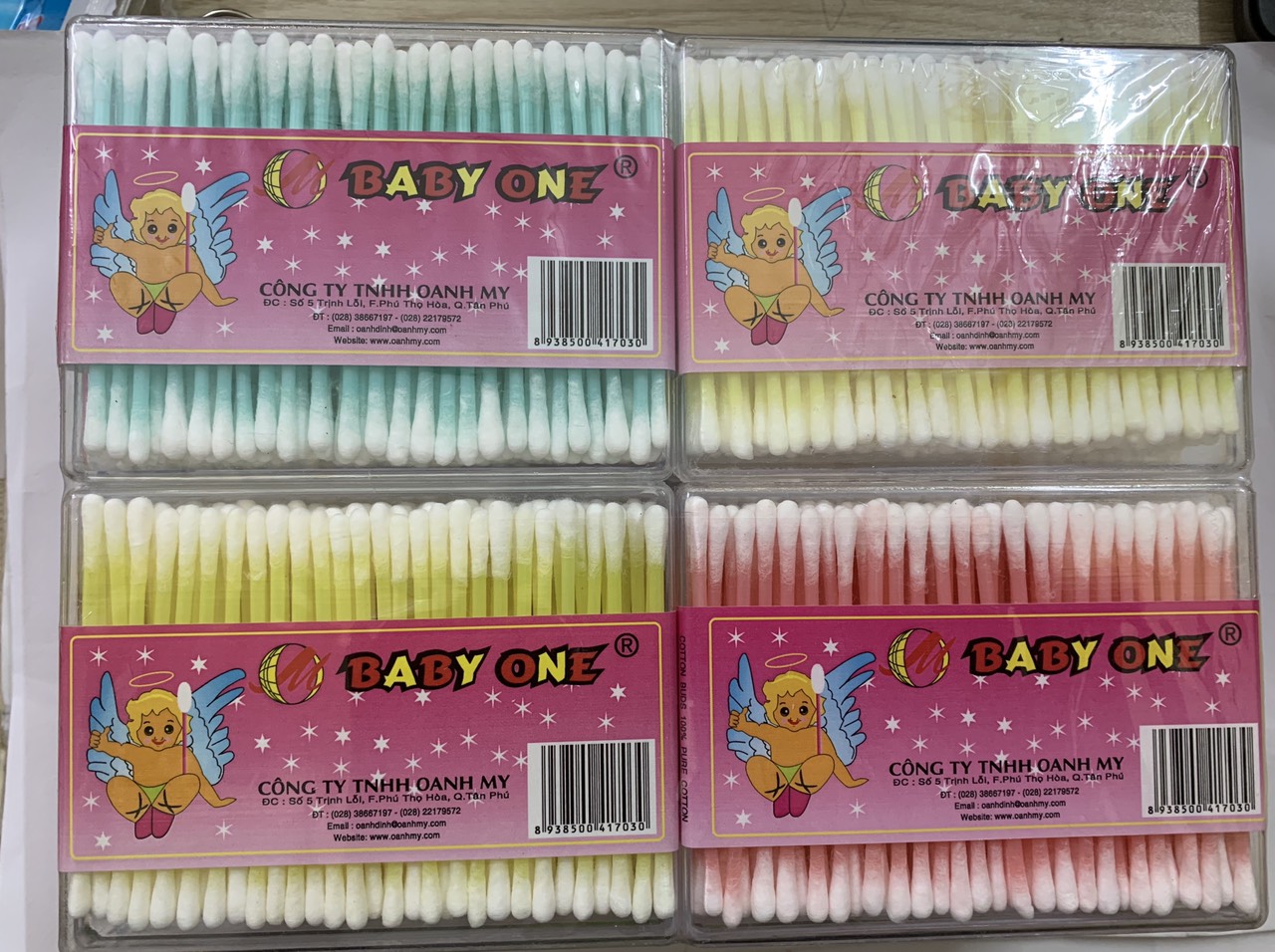 Bông tăm Baby one hộp dài