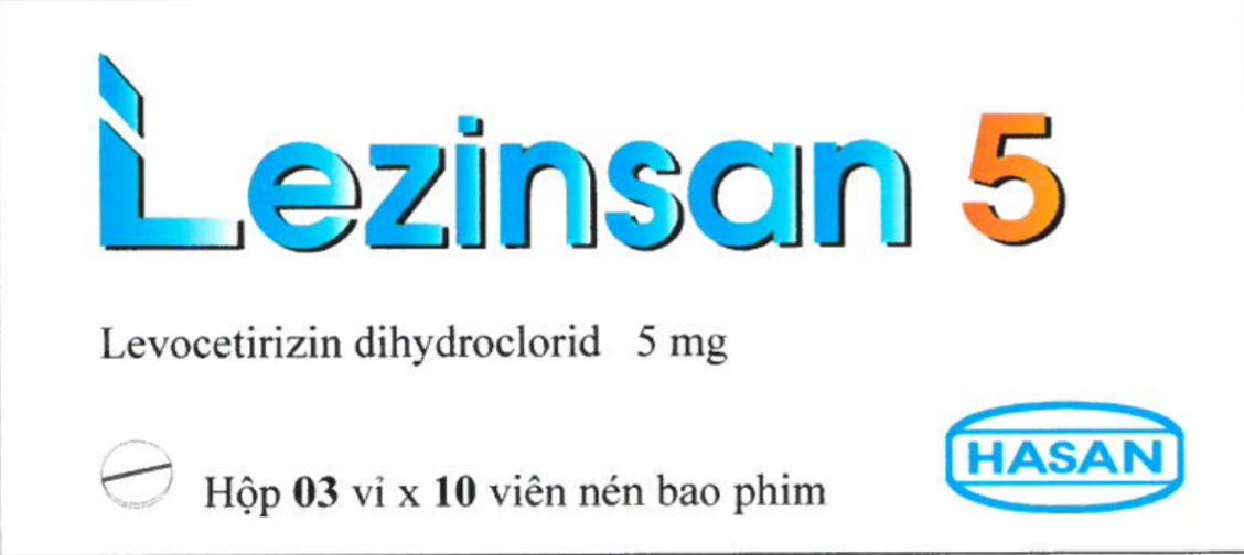 Thuốc chống dị ứng Lezinsan 5 hộp 3 vỉ x 10 viên