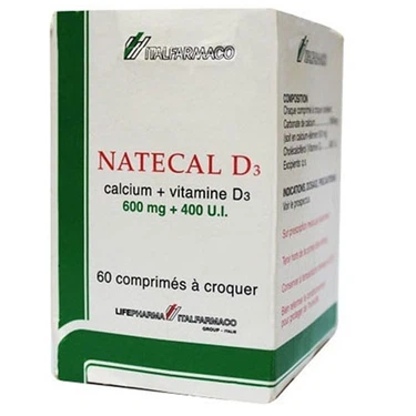 Điều trị và phục hồi thiếu vitamin D Natecal D3 Italfarmaco hộp 60 viên