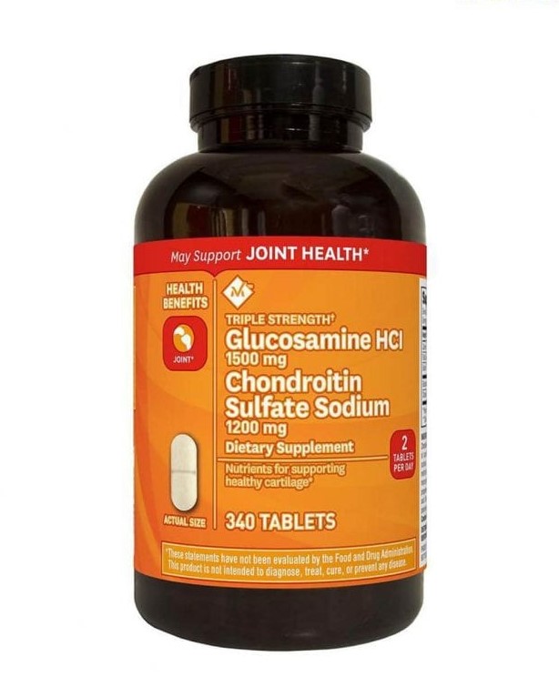 Viên uống hỗ trợ khớp Glucosamine HCl 1500mg Chondroitin Sulfate Sodium 1200mg (Joint Health) lọ 340 viên