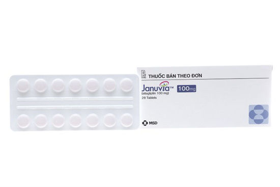 Thuốc điều trị đái tháo đường Januvia 100mg hộp 28 viên