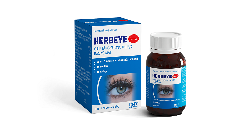 Thực phẩm tăng cường thị lực HERBEYE new hộp 1 lọ 30 viên