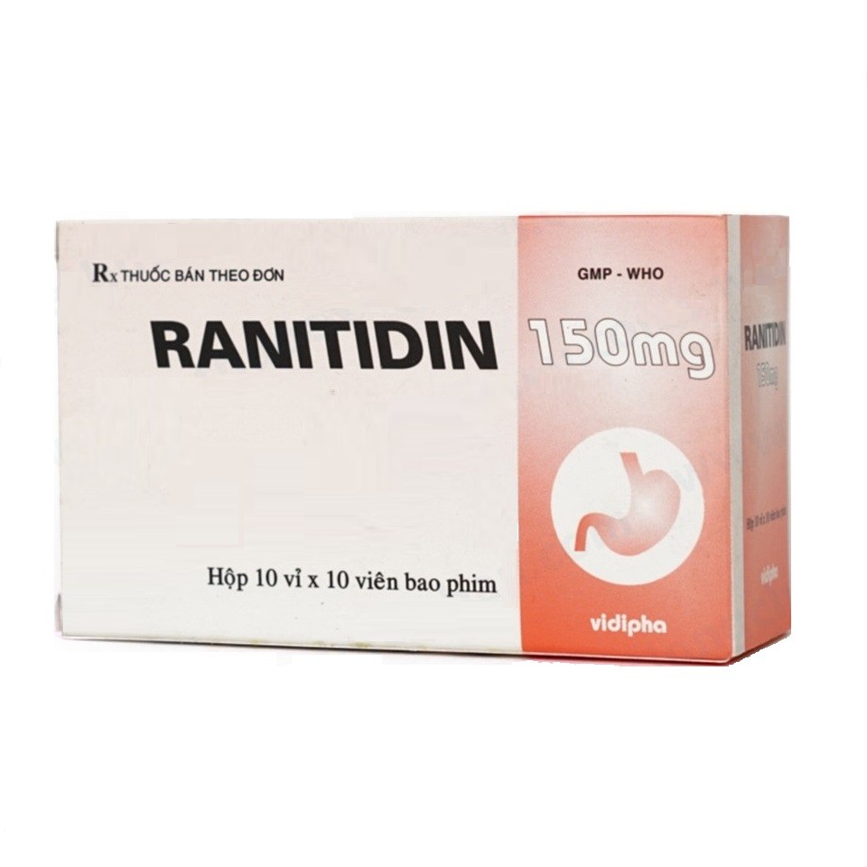 Thuốc trị đau dạ dày Ranitidin 150mg (VDP) hộp 100 viên