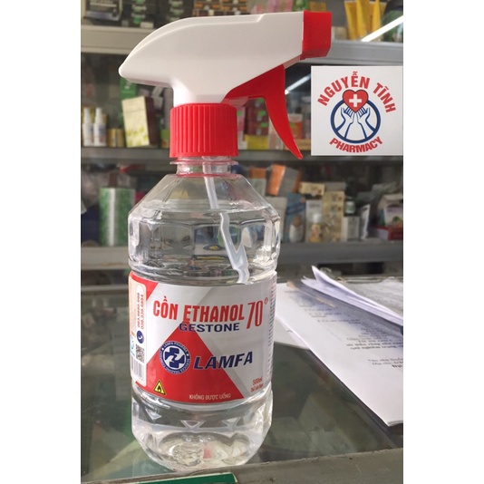 Dung dịch sát khuẩn Cồn 70 độ LAMFA (vòi xịt) chai 500ml