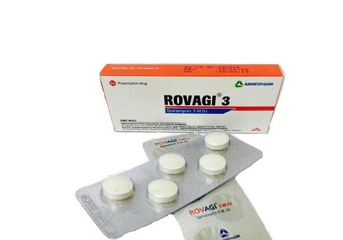 Thuốc kháng sinh Rovagi 3 MIU hộp 2 vỉ x 5 viên