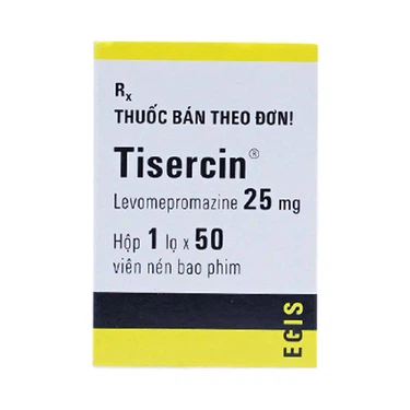 Thuốc trị rối loạn tâm thần Tisercin 25mg hộp 1 lọ 50 viên