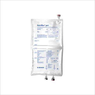 Dung dịch tiêm truyền bổ sung dinh dưỡng, amino acid, điện giải cho cơ thể Nutriflex Peri hộp 2 ngăn thể tích 1000ml