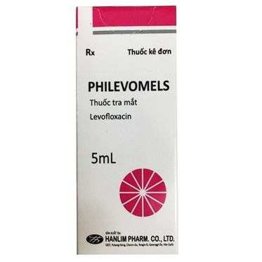 Thuốc tra mắt, điều trị viêm bờ mi, lẹo, viêm túi lệ. PHILEVOMELS hộp lọ 5ml