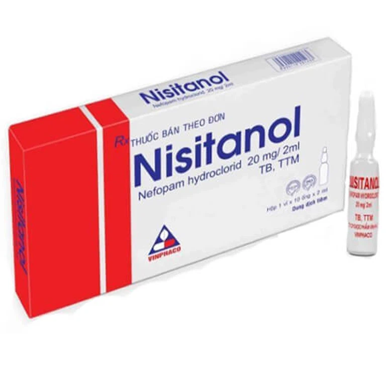 Điều trị đau thấp khớp, đau răng, đau sau mổ Nisitanol 20mg/2ml Vinphaco hộp 1 vỉ x 10 Ống x 2ml