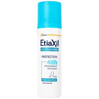 Khử mùi dạng xịt kiểm soát tuyến mồ hôi chân Etiaxil Déodorant Anti - Transpirant Protection 48h Pieds chai 100ml