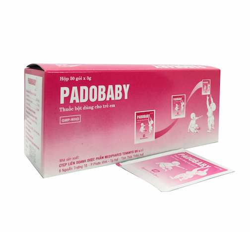 Thuốc bột dùng cho trẻ em Padobaby hộp 50 gói x 3g