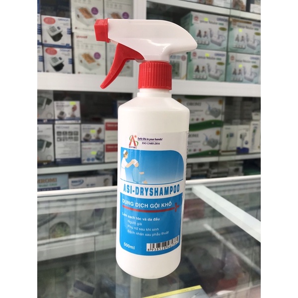 Dung dịch gội khô ASI DRYSHAMPOO chai 500ml
