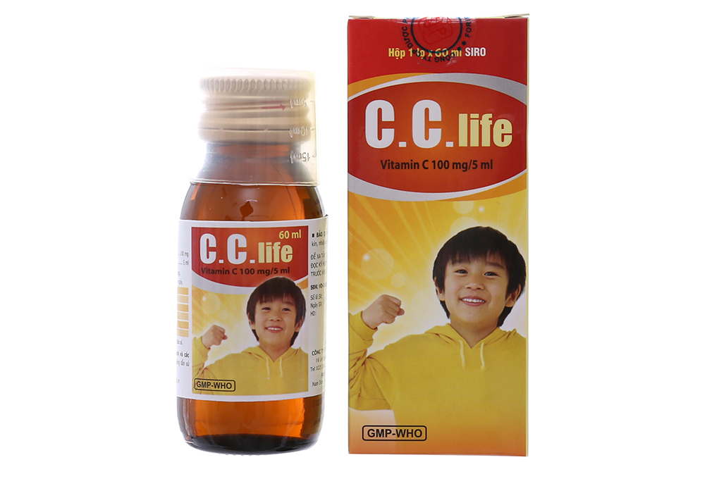 Siro bổ sung vitamin C cho bé C.C.Life hộp 1 chai 60ml