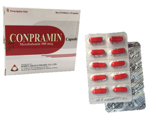 Thuốc tác dụng lên thần kinh CONPRAMIN 500MCG hộp 100 viên
