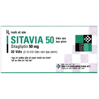 Điều trị đái tháo đường type 2 Sitavia 50 United hộp 3 vỉ x 10 viên