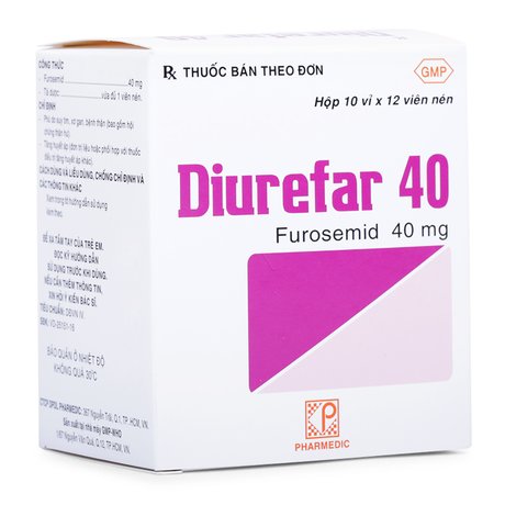 Thuốc lợi tiểu hạ huyết áp Diurefar 40 hộp 120 viên-2