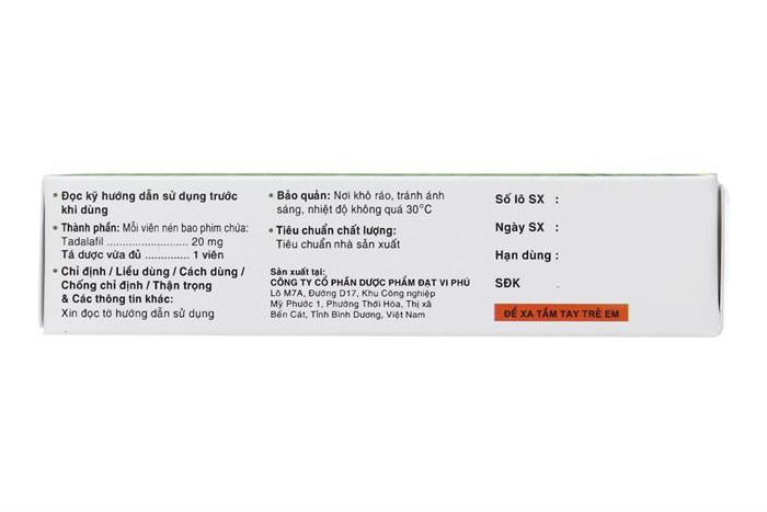 Thuốc trị rối loạn cương dương Casilas 20mg hộp 4 viên-3