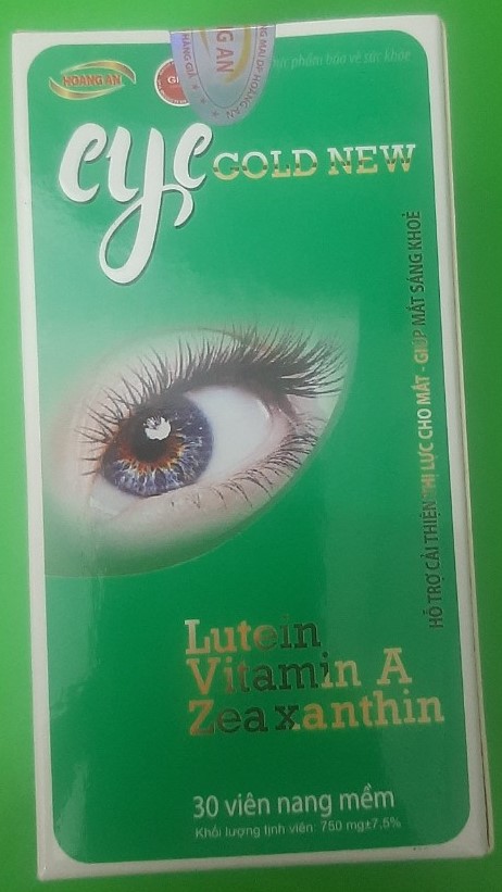 Hỗ trợ cải thiện thị lực cho mắt, giúp mắt sáng khỏe Eye Cold New hộp 1 lọ 30 viên