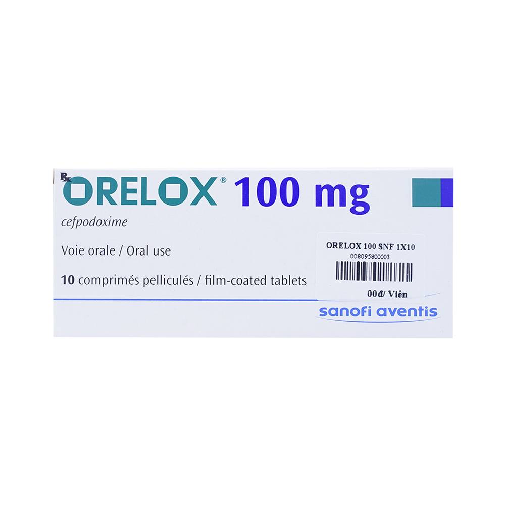 Thuốc kháng sinh Orelox 100mg hộp 10 viên-2