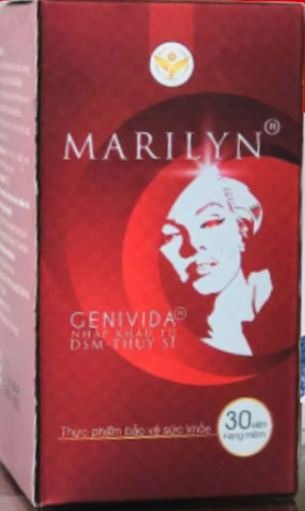 Viên uống hỗ trợ cải thiện nội tiết tố nữ Marilyn Plus hộp 1 lọ x 30 viên nang