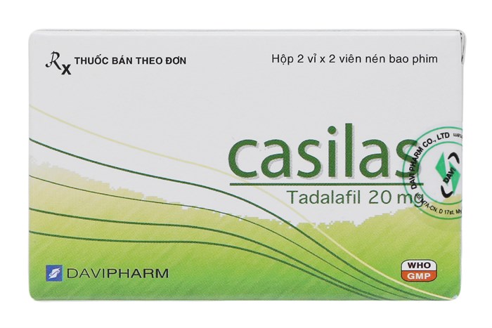 Thuốc trị rối loạn cương dương Casilas 20mg hộp 4 viên-2