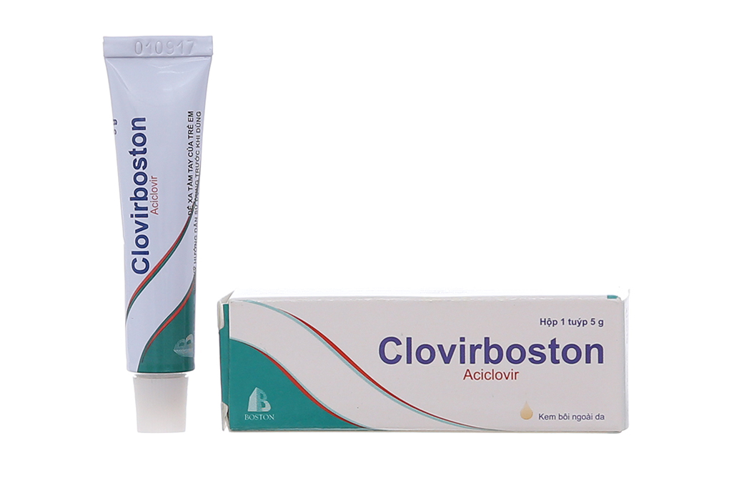 Kem bôi kháng Virus Clovirboston 50mg hộp 1 tuýp 5g