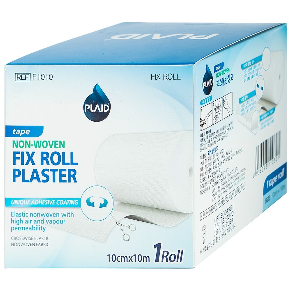 Băng keo cuộn co giãn Non-Woven Fix Roll Plaster cuộn  10cm x 10m