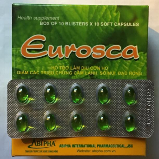 Viên uống giảm ho Eurosca hộp 100 viên