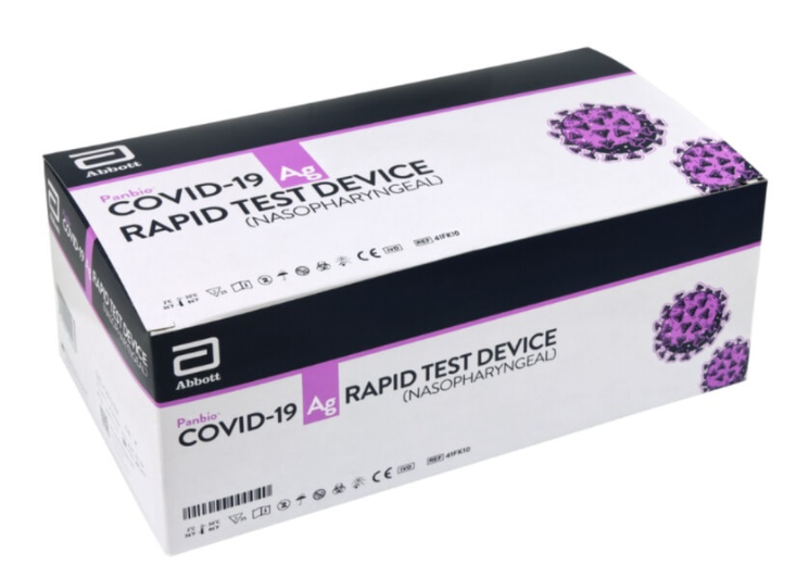 Bộ test nhanh Panbio COVID-19 Ag Rapid Test Device (Nasopharyngeal) hộp 25 bộ kit