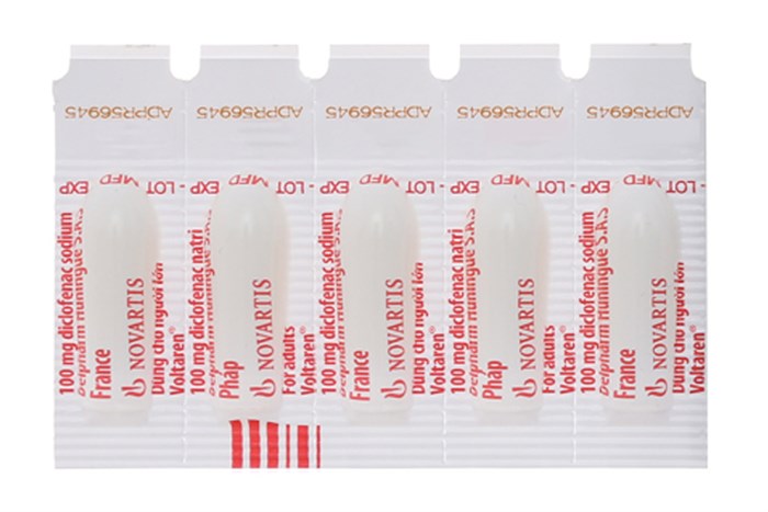 Viên đặt giảm đau Voltaren 100mg hộp 5 viên-3