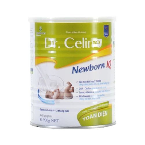 Sữa giúp tăng cường hệ miễn dịch, tăng sức đề kháng cho bé từ 0 đến 12 tháng tuổi Dr. Celine Newborn IQ hộp x 900g