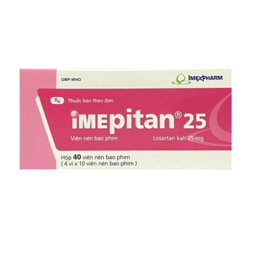 Thuốc tim mạch iMepitan 25 hộp 4 vỉ x 10 viên
