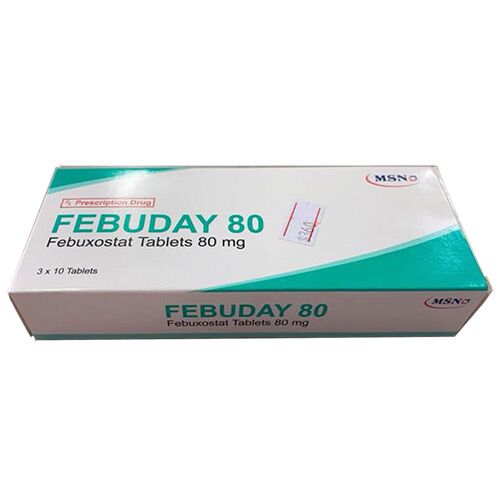 Febunday Thuốc điều trị tăng acid uric Febuday 80 hộp 3 vỉ x 10 viên