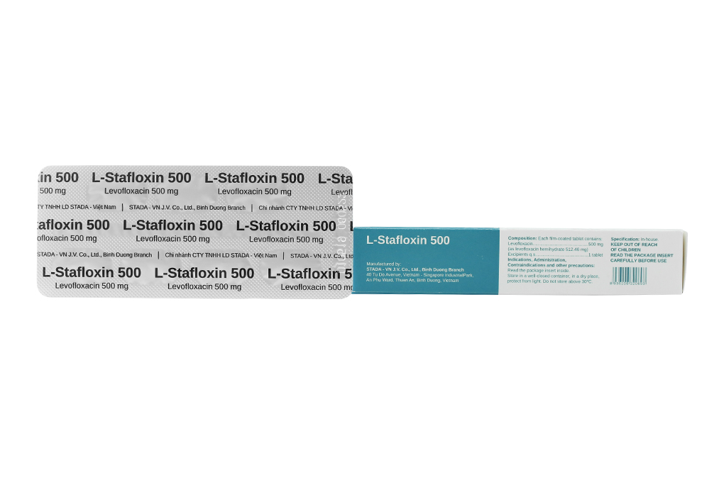 Thuốc kháng sinh L-Stafloxin 500mg hộp 14 viên-3