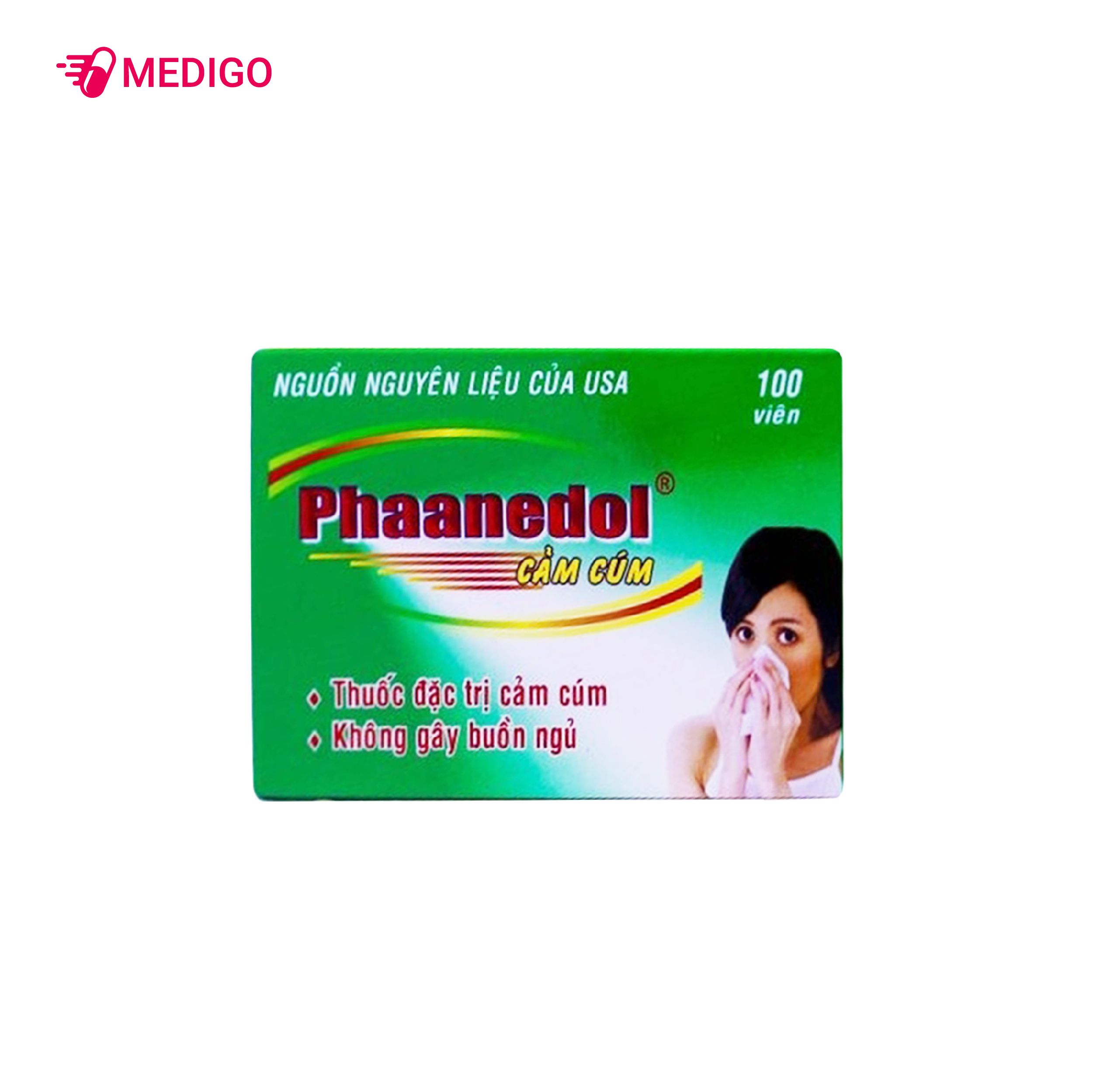 Thuốc giảm đau, hạ sốt Phaanedol Cảm Cúm hộp 10 vỉ x 10 viên-2