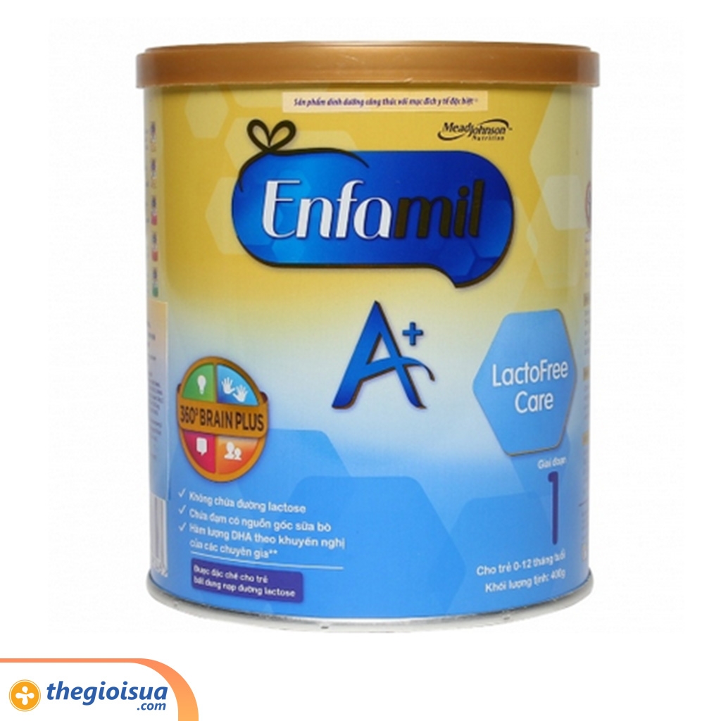 Sữa cho trẻ bị tiêu chảy Enfamil A+ Lactofree Care lon 400g