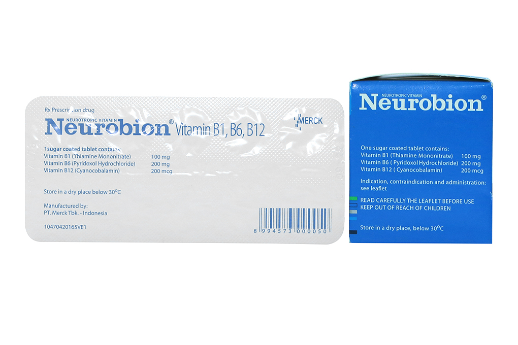 Thuốc bổ sung vitamin B1, B6, B12 Neurobion hộp 50 viên | Medigo
