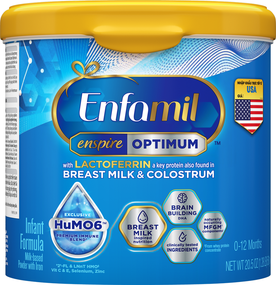Sữa bột cho bé từ 0-12 tháng Enfamil Enspire Infant Formular lon 581g