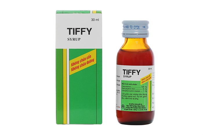 Siro trị cảm cúm cho trẻ em Tiffy chai 30ml