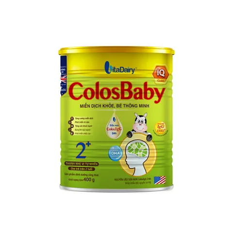 Sữa bột cho trẻ ColosBaby IQ 2+ lon 400g