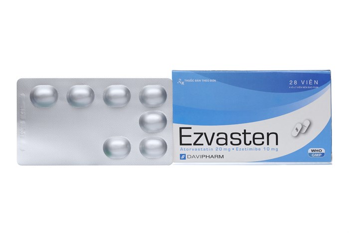 Thuốc trị mỡ máu Ezvasten hộp 28 viên-2