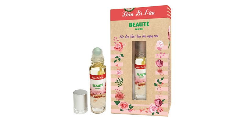 Dầu bi lăn đỏ BEAUTÉ Jasmin hộp 1 chai 8ml