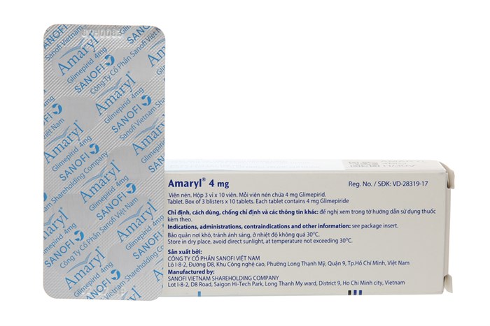 Thuốc trị tiểu đường Amaryl 4 mg hộp 30 viên-2