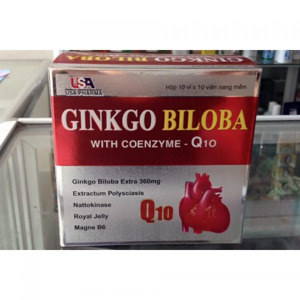 Viên uống bổ não Ginkgo Biloba With Coenzyme Q10 hộp 100 viên